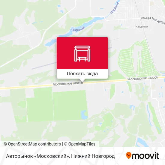 Карта Авторынок «Московский»
