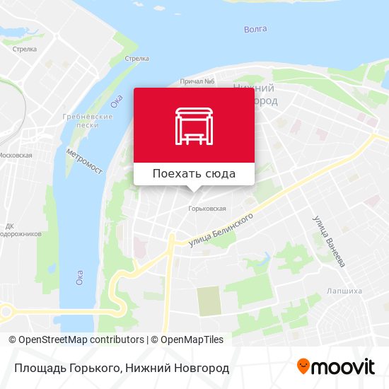 Карта Площадь Горького