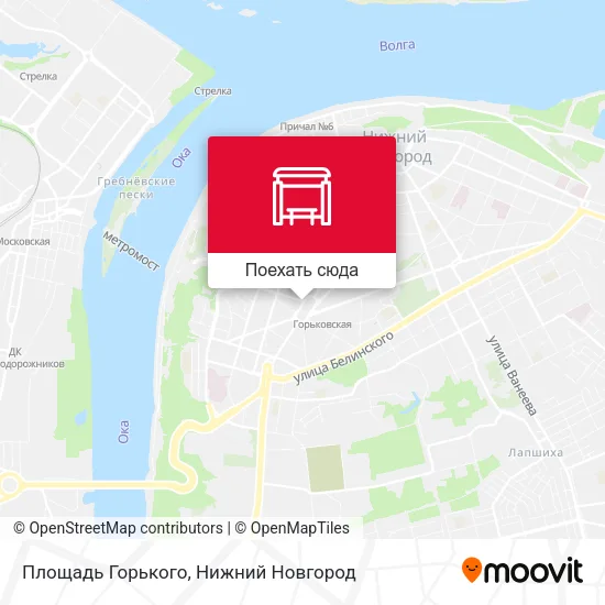 Карта Площадь Горького