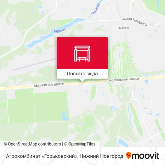 Карта Агрокомбинат «Горьковский»