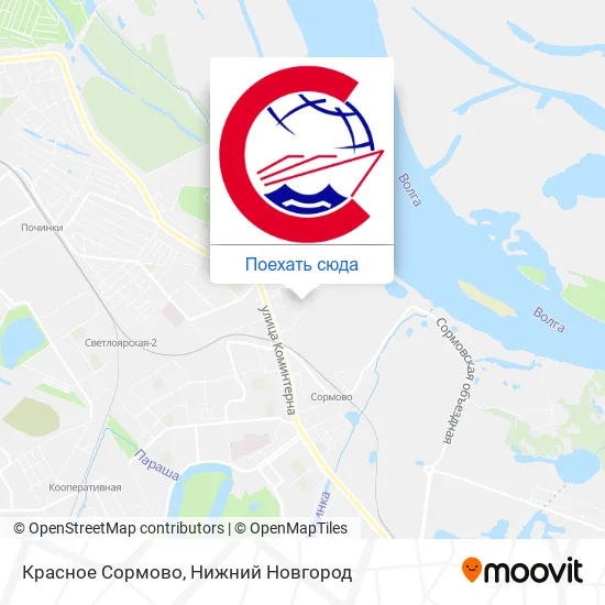 Карта Красное Сормово
