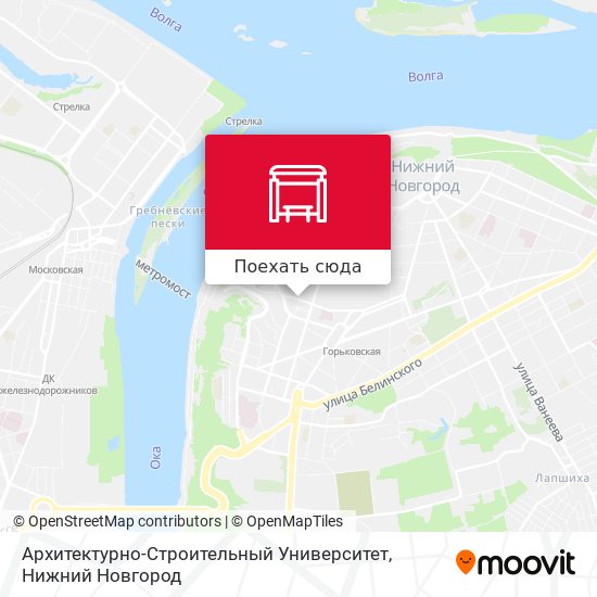 Карта Архитектурно-Строительный Университет