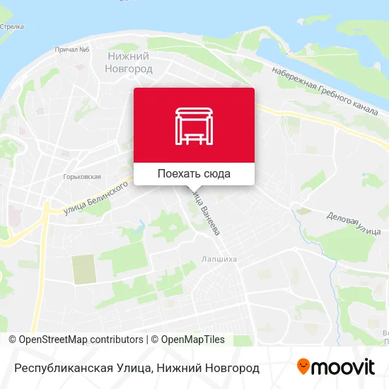 Карта Республиканская Улица