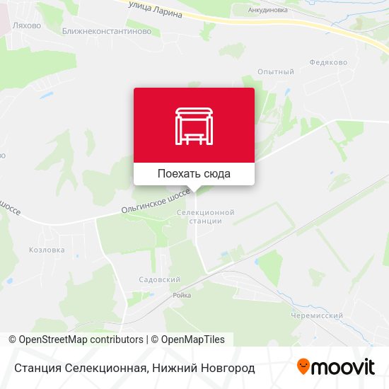 Карта Станция Селекционная
