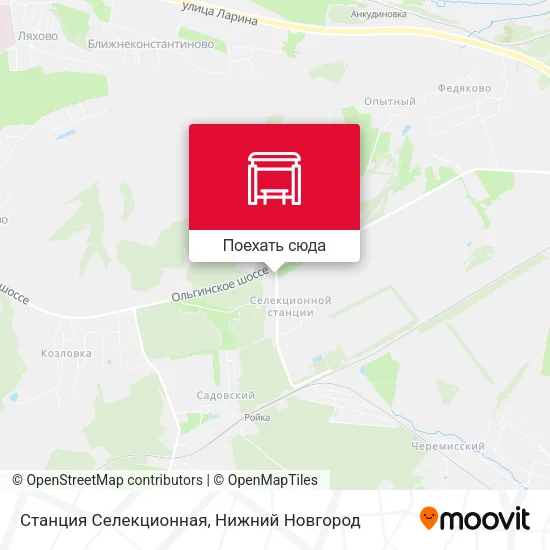 Карта Станция Селекционная