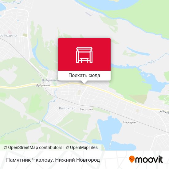 Карта Памятник Чкалову