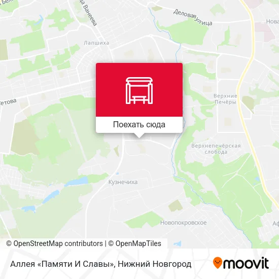 Карта Аллея «Памяти И Славы»