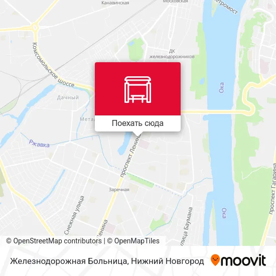 Карта Железнодорожная Больница