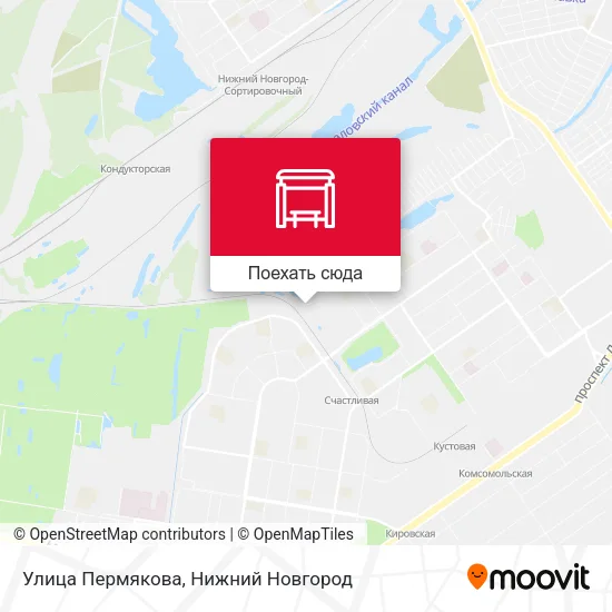 Карта Улица Пермякова
