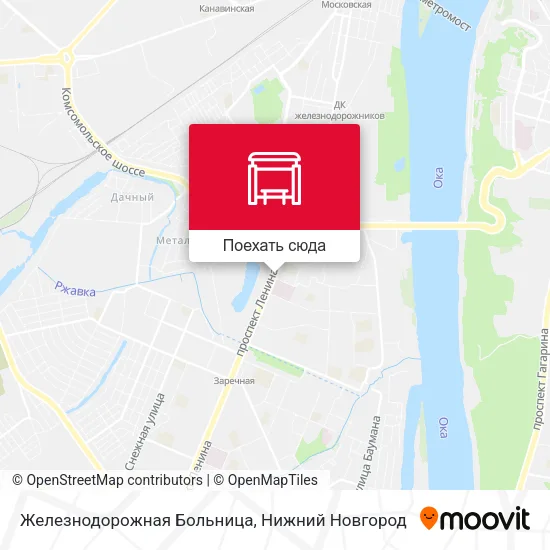 Карта Железнодорожная Больница