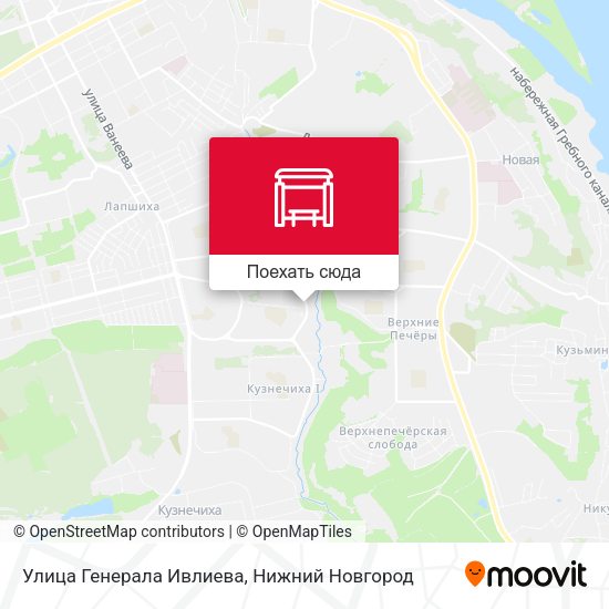Карта Улица Генерала Ивлиева