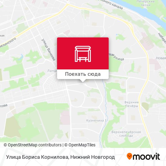 Карта Улица Бориса Корнилова
