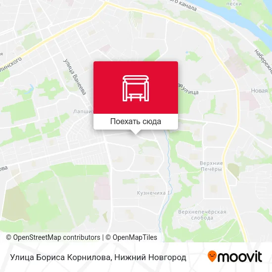 Карта Улица Бориса Корнилова