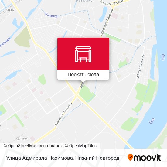 Карта Улица Адмирала Нахимова