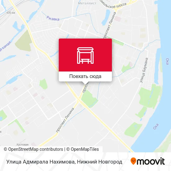 Карта Улица Адмирала Нахимова