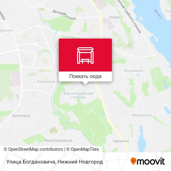 Карта Улица Богдановича