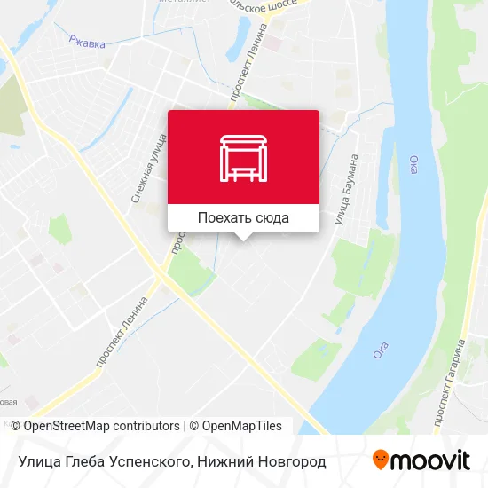 Карта Улица Глеба Успенского