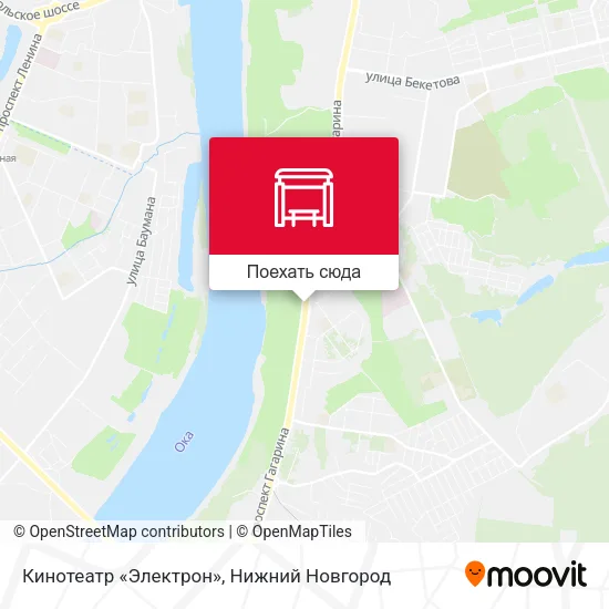 Карта Кинотеатр «Электрон»