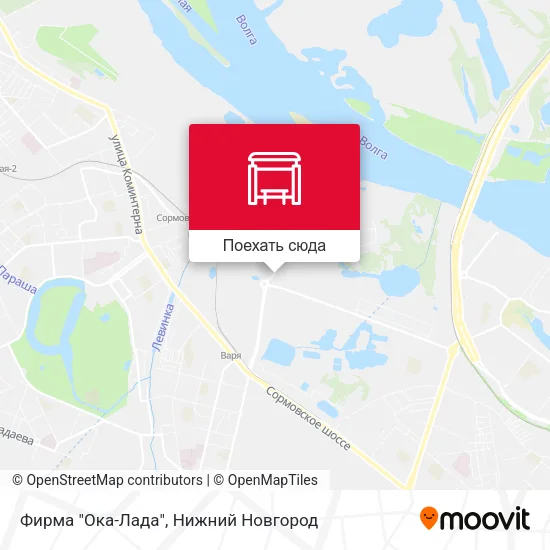 Карта Фирма "Ока-Лада"