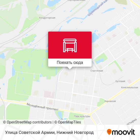 Карта Улица Советской Армии