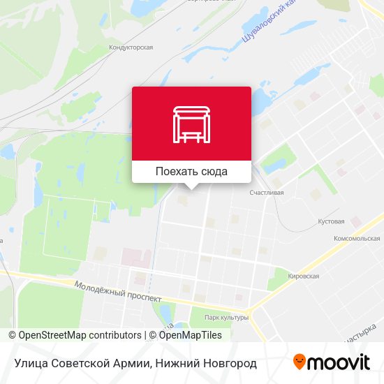 Карта Улица Советской Армии