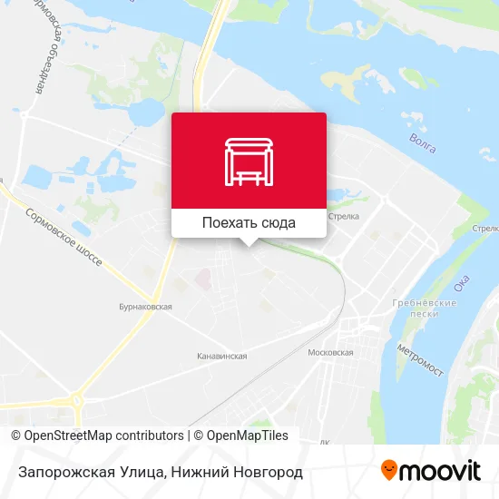 Карта Запорожская Улица
