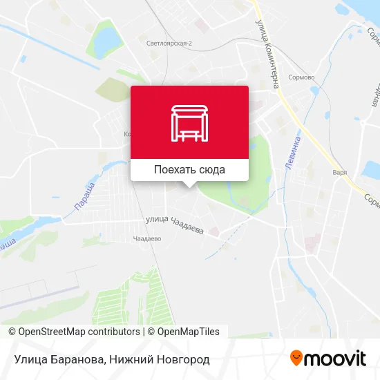 Карта Улица Баранова