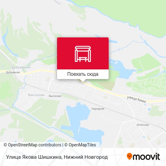 Карта Улица Якова Шишкина