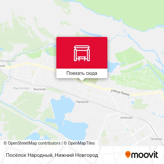 Карта Посёлок Народный