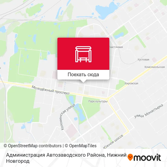 Карта Администрация Автозаводского Района