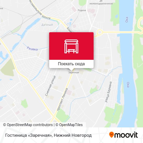 Карта Гостиница «Заречная»