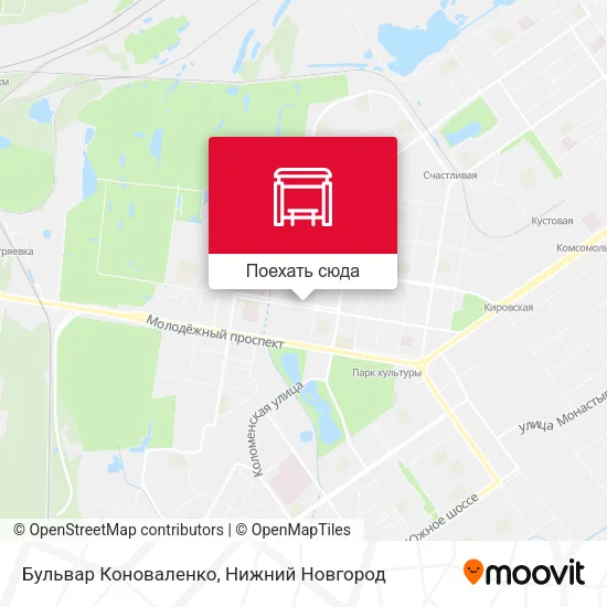 Карта Бульвар Коноваленко