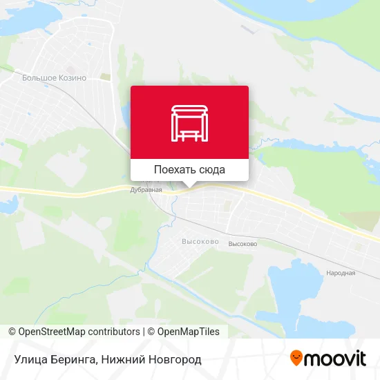 Карта Улица Беринга