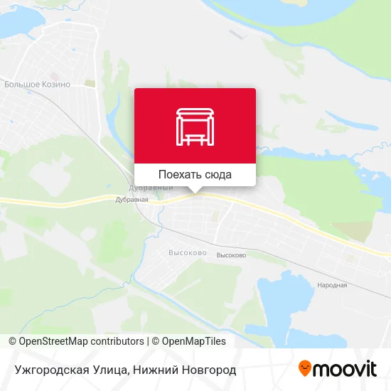 Карта Ужгородская Улица