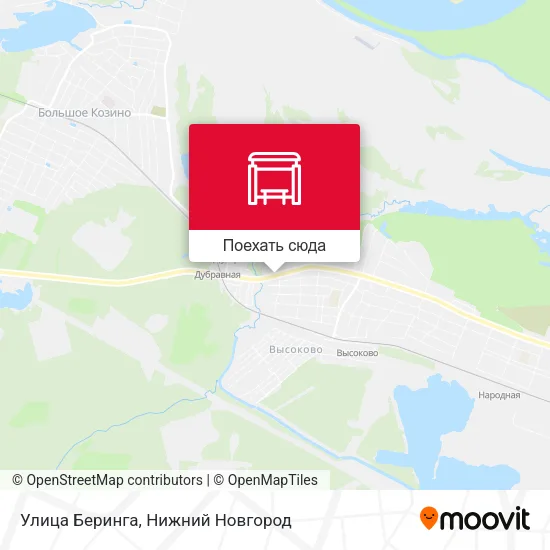 Карта Улица Беринга