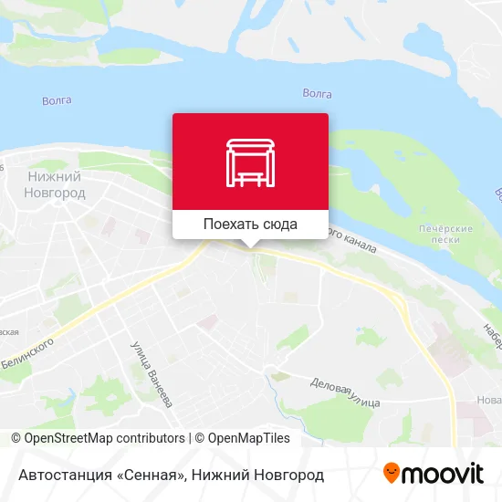 Карта Автостанция «Сенная»