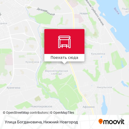 Карта Улица Богдановича