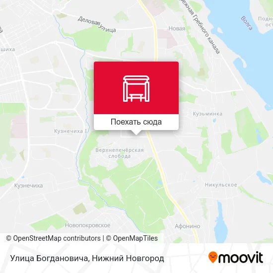 Карта Улица Богдановича