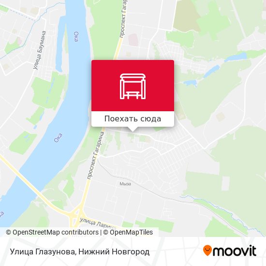 Карта Улица Глазунова