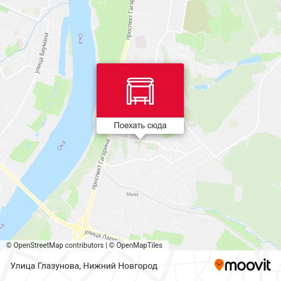 Карта Улица Глазунова