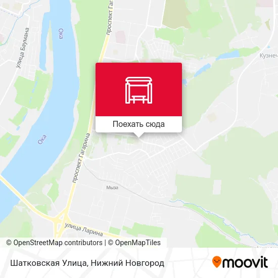 Карта Шатковская Улица
