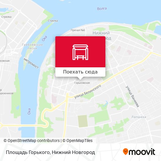 Карта Площадь Горького