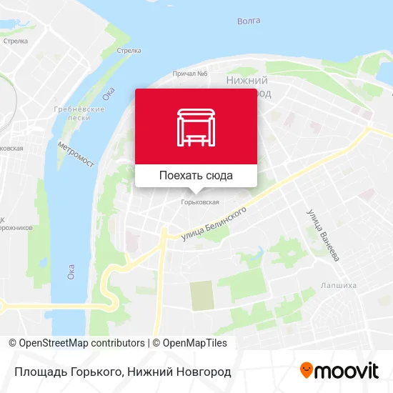 Карта Площадь Горького
