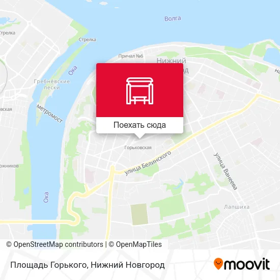 Карта Площадь Горького