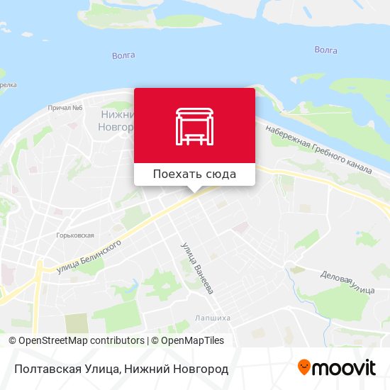 Карта Полтавская Улица