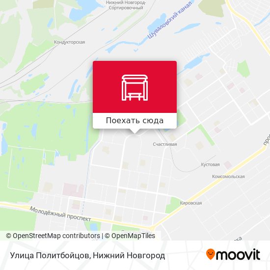 Карта Улица Политбойцов