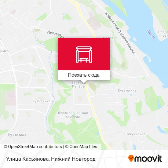 Карта Улица Касьянова