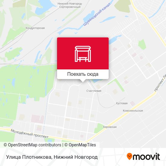 Карта Улица Плотникова