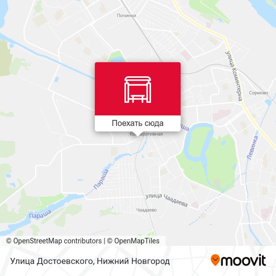 Карта Улица Достоевского