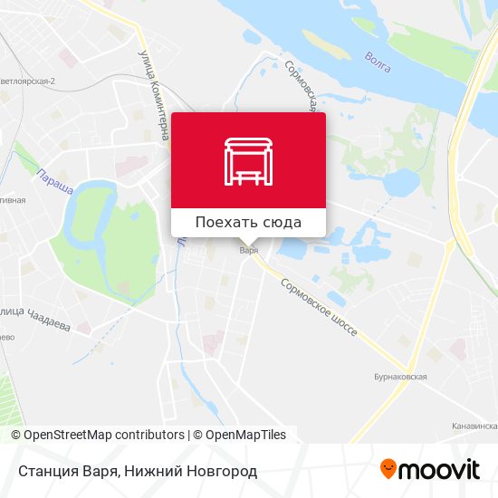 Карта Станция Варя
